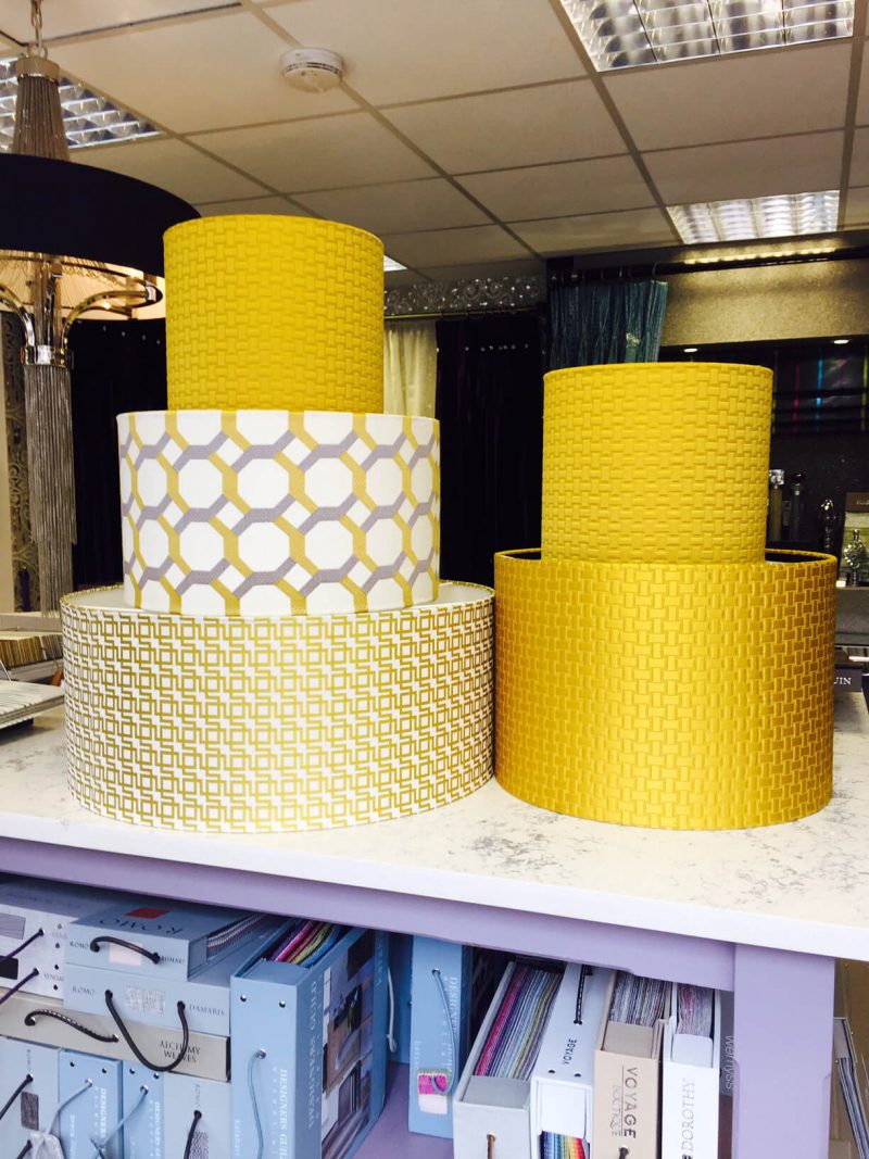 Lamp-shades Collection of colourful lamp shades