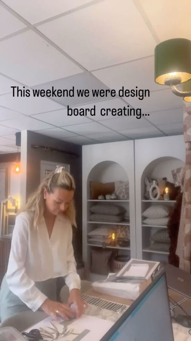 Showroom life this weekend…

Design board making ✔️ 
Inspiring conversations ✔️ 
Getting in the flow ✔️ 
Sending out quotations ✔️ 
Booking in new projects ✔️ 
Coffee and cake ✔️